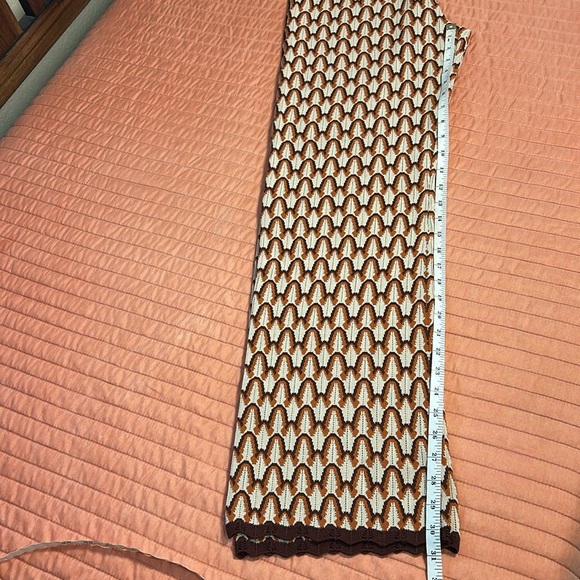 The Normal Brand Marilyn Knit Straight Leg Pant Brown Cream size Large - Picture 9 of 15